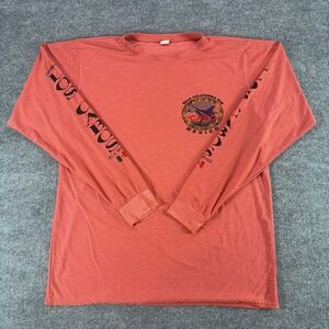 Suzy Collection Cabo San Lucas‎ Mexico Long Sleeve Sun Shirt Mens XLL Coral